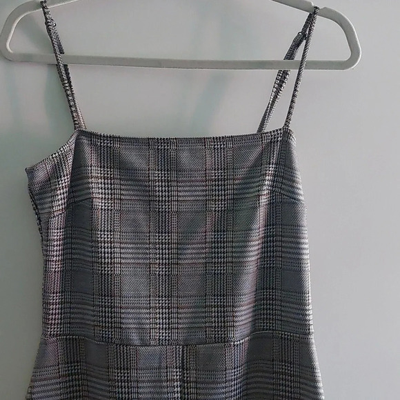 90s Y2K Houndstooth Romper  Jumper Popular basics 90s Y2K Large Academia L - Picture 2 of 9